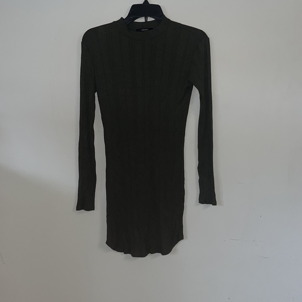 Forever 21 High Neck ribbed sweater dress - Picture 4 of 6